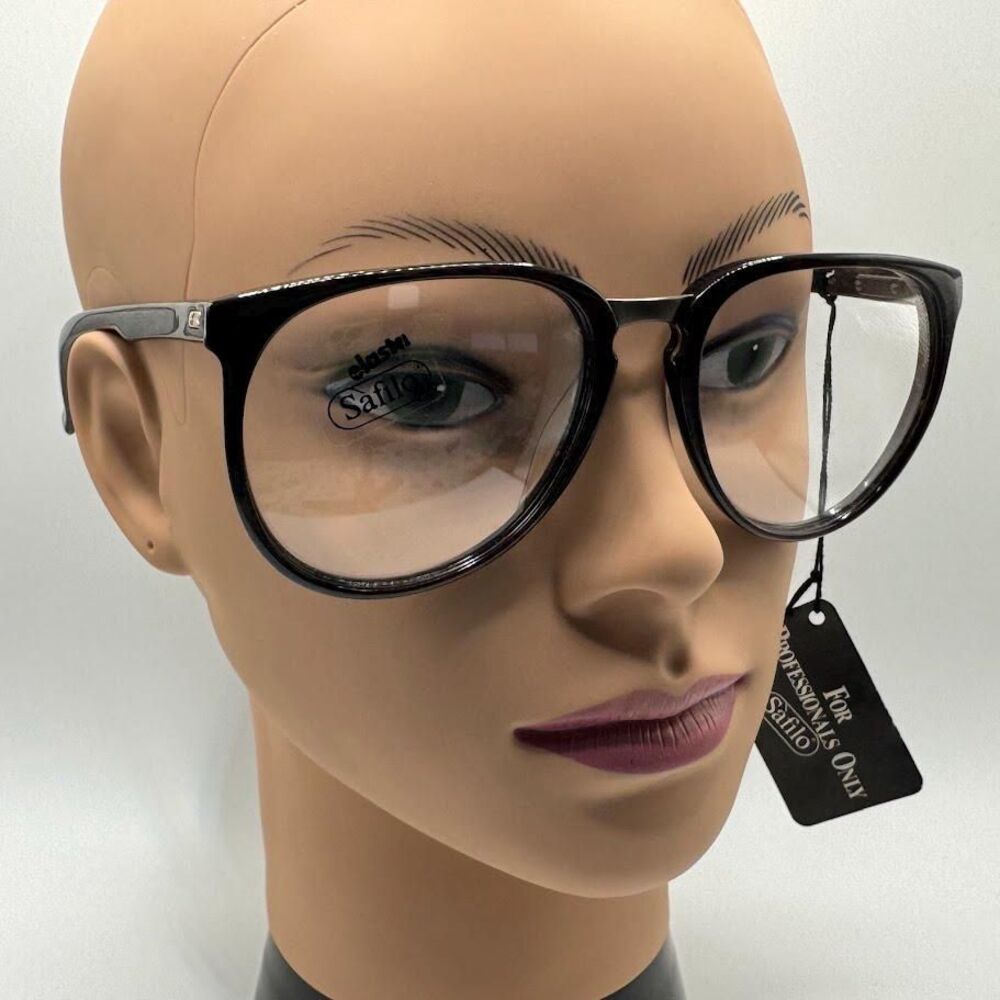 Vintage Eyeglasses NOS Geeky Style Rx Ready | Safilo Elasta | NWT Made In Italy